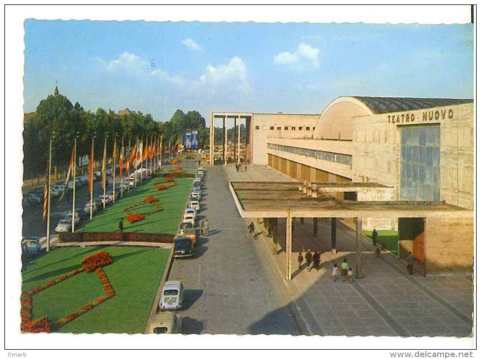 Cart281 Torino Palazzo Delle Esposizioni Teatro Nuovo Exposition Palace Valentino Parco Parque Parc Auto Vintage Fiat - Expositions