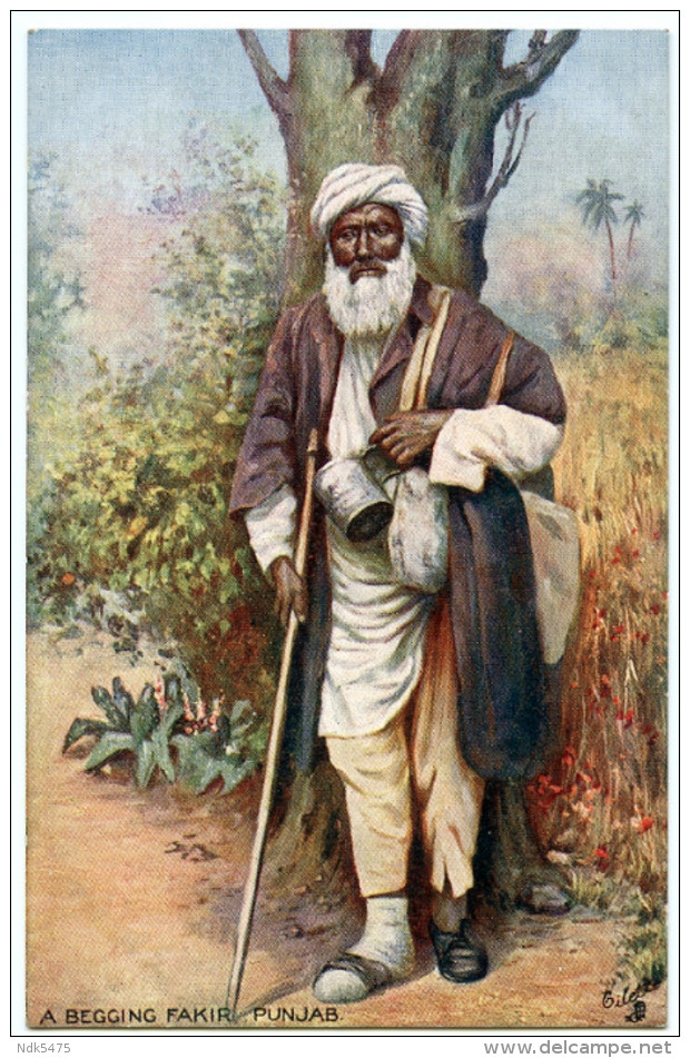 INDIA : PUNJAB - A BEGGING FAKIR (TUCKS) - India