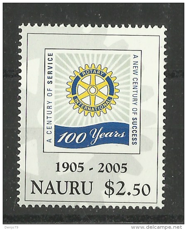 NAURU 2005 100th ANNIVERSARYOF ROTARY MNH - Rotary Club