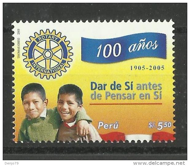 PERU  2005  ROTARY MNH - Rotary, Lions Club