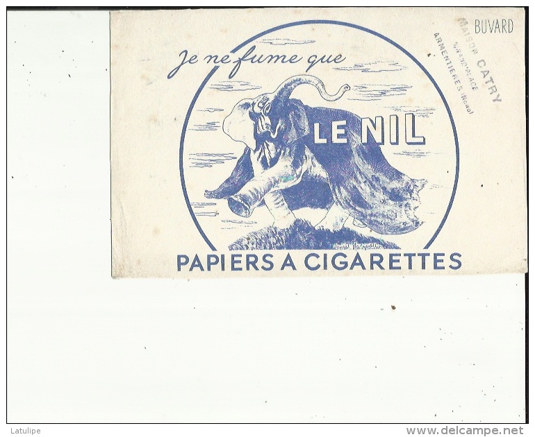 Buvard G F_21 X 12- De ( MAISON  CATRY A Armentières 59;...Le Nil  PAPIERS A CIGARETTES...Voir San - Tabaco & Cigarrillos