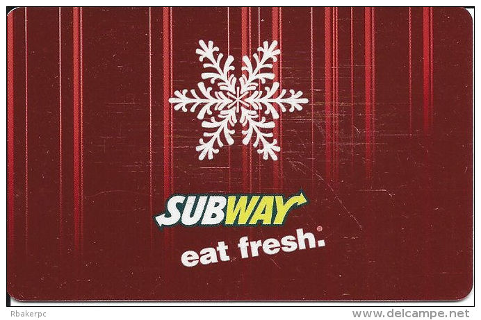 Subway Metallic Gift Card - Gift Cards