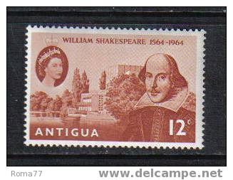 99 - ANTIGUA , William Shakespeare : N. 142  *** - 1858-1960 Kolonie Van De Kroon