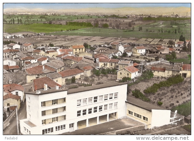 EN AVION AU DESSUS DE SAINT MARCELLIN EN FOREZ L ECOLE DE GARCONS ECRIS - Autres & Non Classés