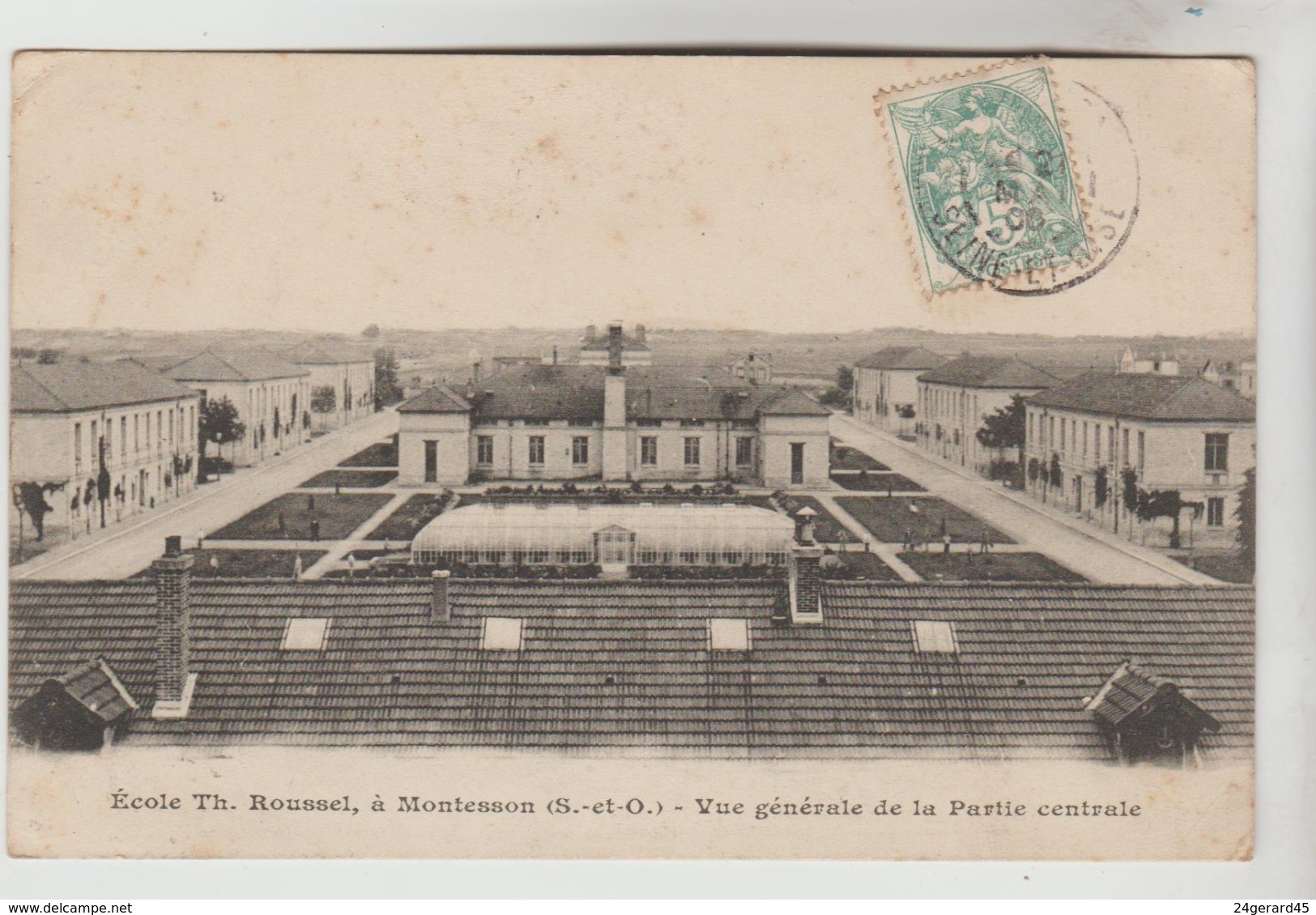 CPA MONTESSON (Yvelines) - Ecole Th. ROUSSEL : Vue Générale De La Partie Centrale - Montesson