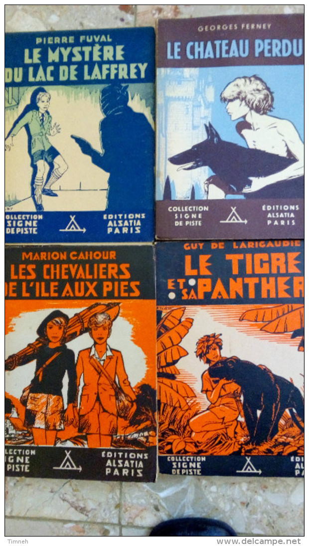 LOT 7 Romans SCOUTS SIGNE DE PISTE ALSATIA C/1950 FERNEY BOUTS FUVAL LARICAUDIE DANTERNE PREVOST - Autres & Non Classés