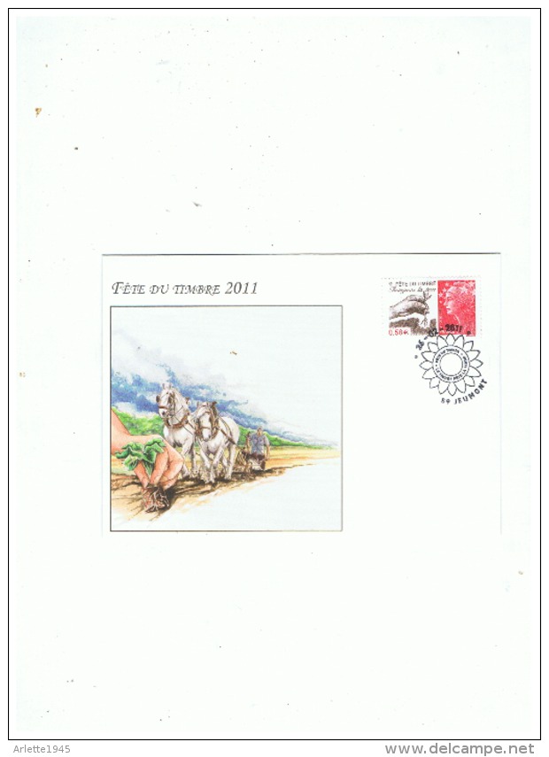 ENVELOPPE FETE DU TIMBRE 2011 PROTEGEONS LA TERRE   ++ - 2010-2019