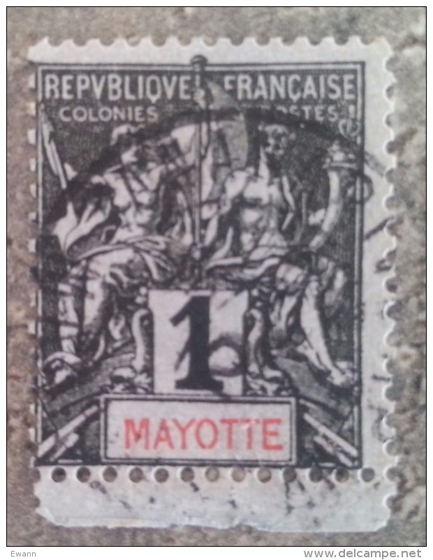 MAYOTTE - YT N°1 - Oblitéré - Oblitérés