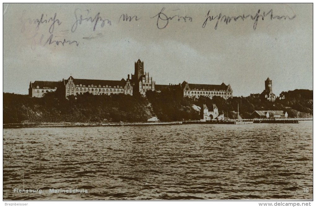 AK FLENSBURG - Marineschule Karte Gebr. 1928 - Flensburg