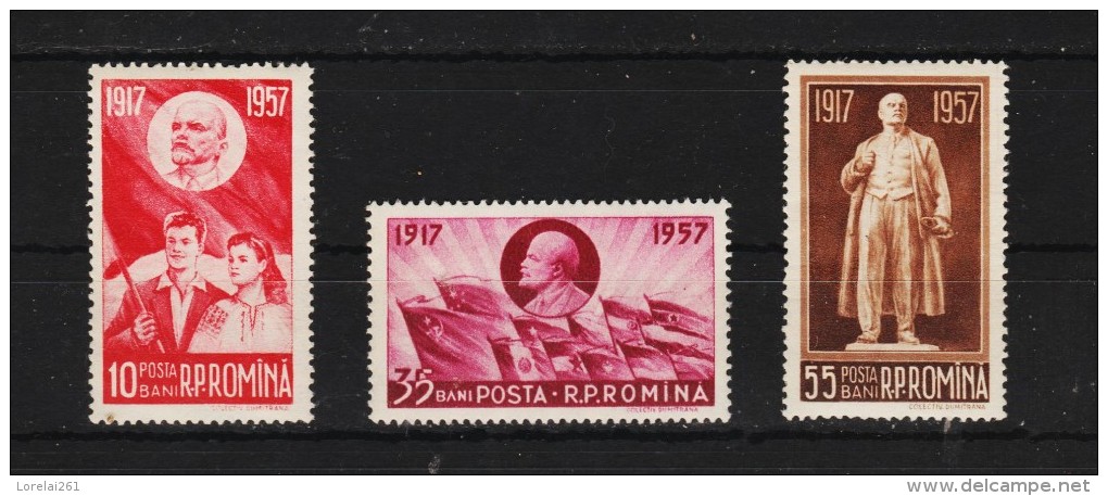 1957 - 40 Anniv. De La Revolution Russe D October Mi No 1674/1676 Et Yv No 1544/1546 - Nuevos