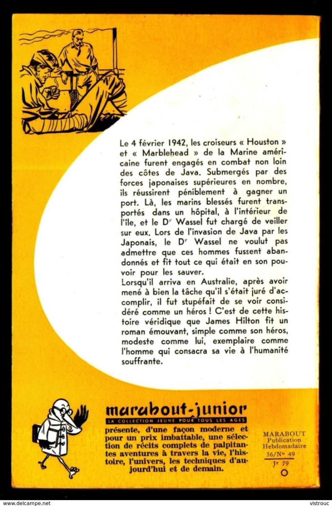 "L'ODYSSEE DU DOCTEUR WASSEL", Par James HILTON -  MJ  N° 79 - Guerre. - Marabout Junior