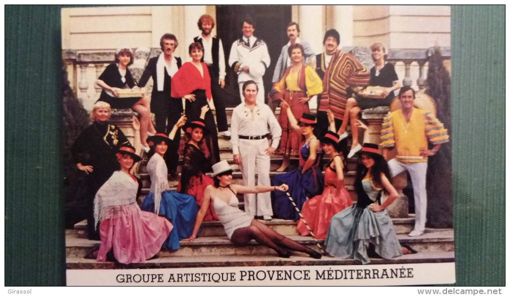 CPM GROUPE FOLKLORIQUE ARTISTIQUE PROVENCE MEDITERRANEE AVENUE MARIUS BASTIDON SARRIANS VAUCLUSE - Sarrians