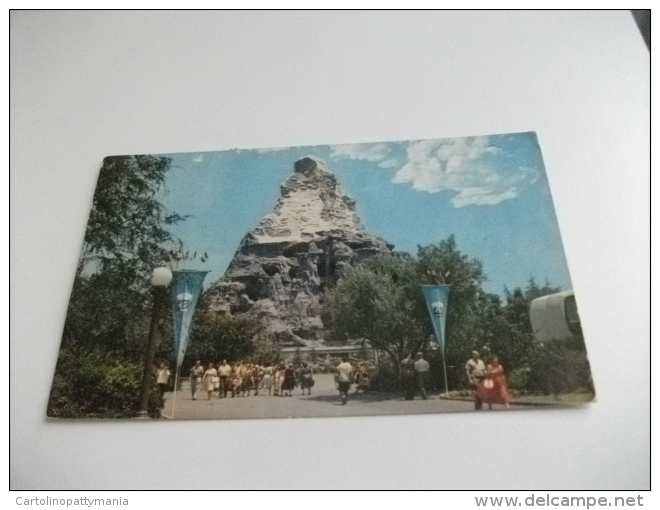 STORIA POSTALE FRANCOBOLLO COMMEMORATIVO U.S.A. AEREO DISNEYLAND MATTERHORN TOMORROWLAND - Disneyland