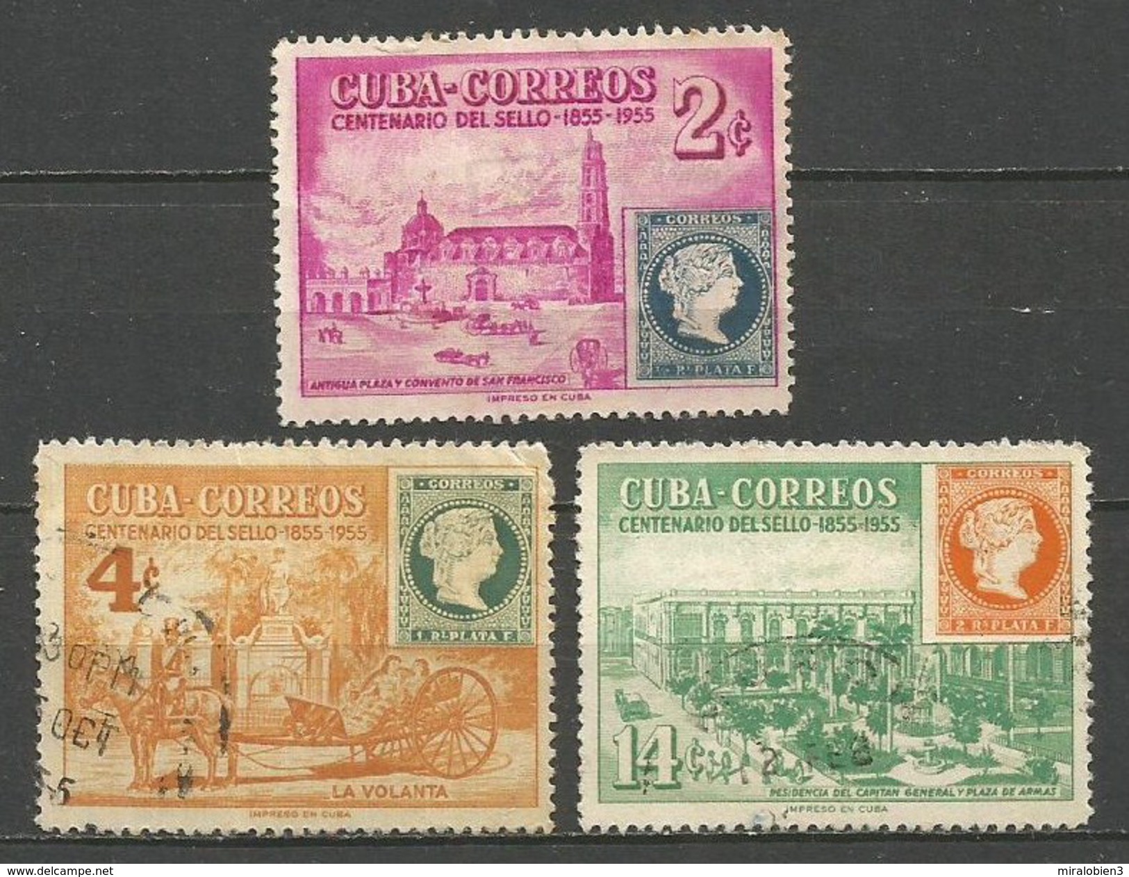 CUBA YVERT NUM. 422/425 FALTA EL 424 PARA LA SERIE COMPLETA USADA - Used Stamps