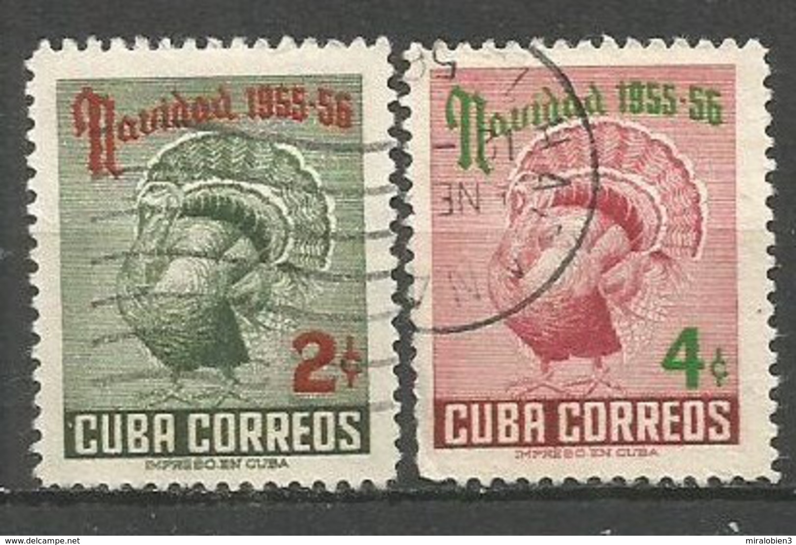 CUBA YVERT NUM. 431/432 SERIE COMPLETA USADA - Gebruikt
