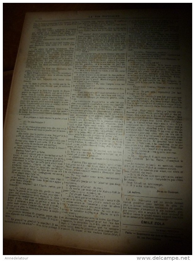 1889 LVP :Gravure de Montégut :LA PETITE FIOLE (élixir) ; LA CHASSE  (et les banquiers juifs), par Octave Mirebeau; etc