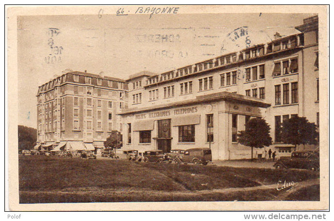 BAYONNE - Place Des Basques Et La Nouvelle Poste - Flamme "Adhérez A La Croix Rouge" ...    . (90392) - Bayonne