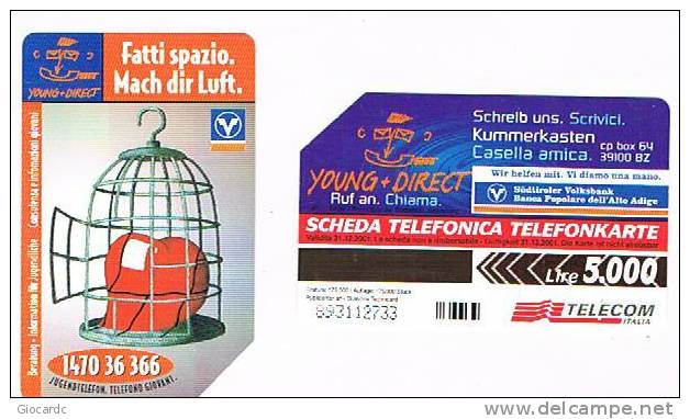 TELECOM ITALIA - C.& C. F3139 -  YOUNG + DIRECT BILINGUE AA        - USATA - Públicas Especiales O Conmemorativas