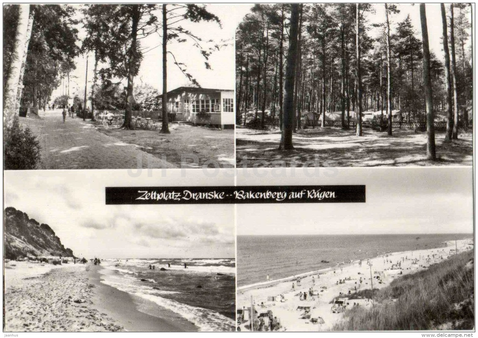 Zeltplatz Dranske - Bakenberg Auf Rügen - Camping Area - Germany - Sent From Germany Bergen To Estonia USSR 1975 - Autres & Non Classés