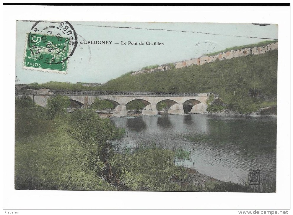 25 - EPEUGNEY - Le Pont De Chaillon. Carte Colorée - Autres & Non Classés