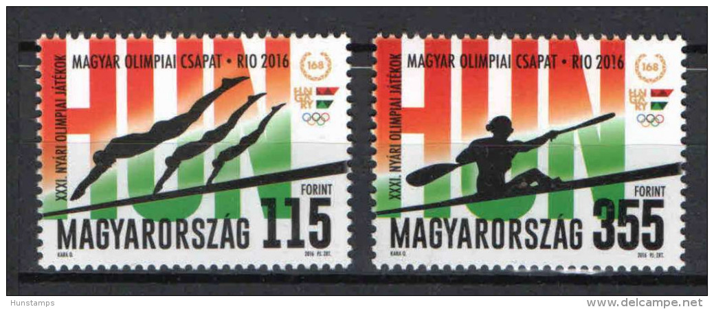 Hungary 2016. Summer Olimpic Games, Rio -Brazil Nice Set MNH (**) - Unused Stamps