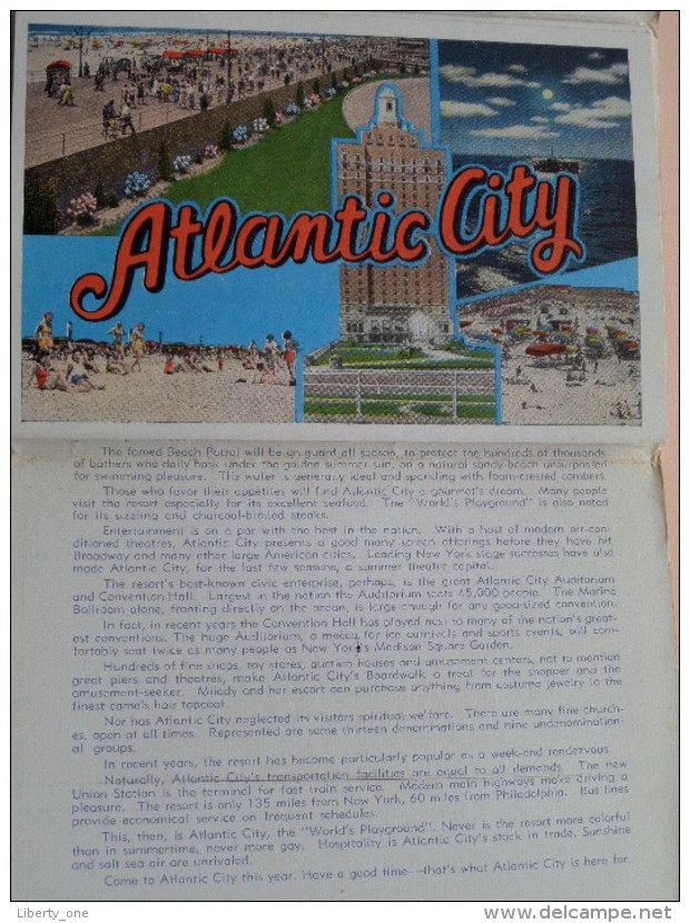 ATLANTIC CITY Carnet Original 20 Views ( Kropp / Pictorial Letter Card ) 19?? ( zie foto voor details ) !!
