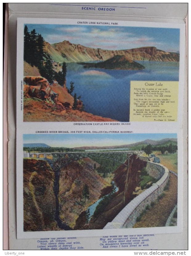 SCENIC OREGON Carnet Original 20 Views ( Wesley Andrews / Pictorial Letter Card ) 19?? ( Zie Foto Voor Details ) !! - Autres & Non Classés