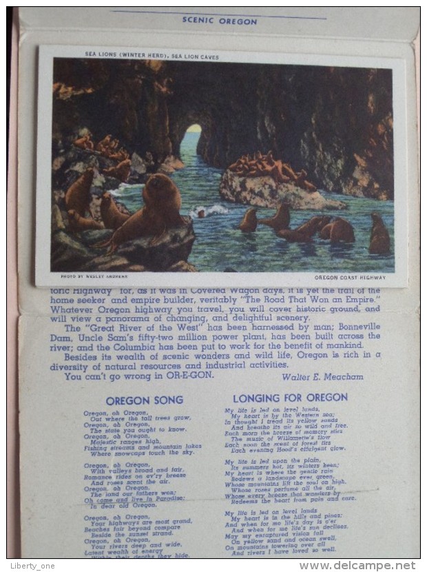 SCENIC OREGON Carnet Original 20 Views ( Wesley Andrews / Pictorial Letter Card ) 19?? ( zie foto voor details ) !!