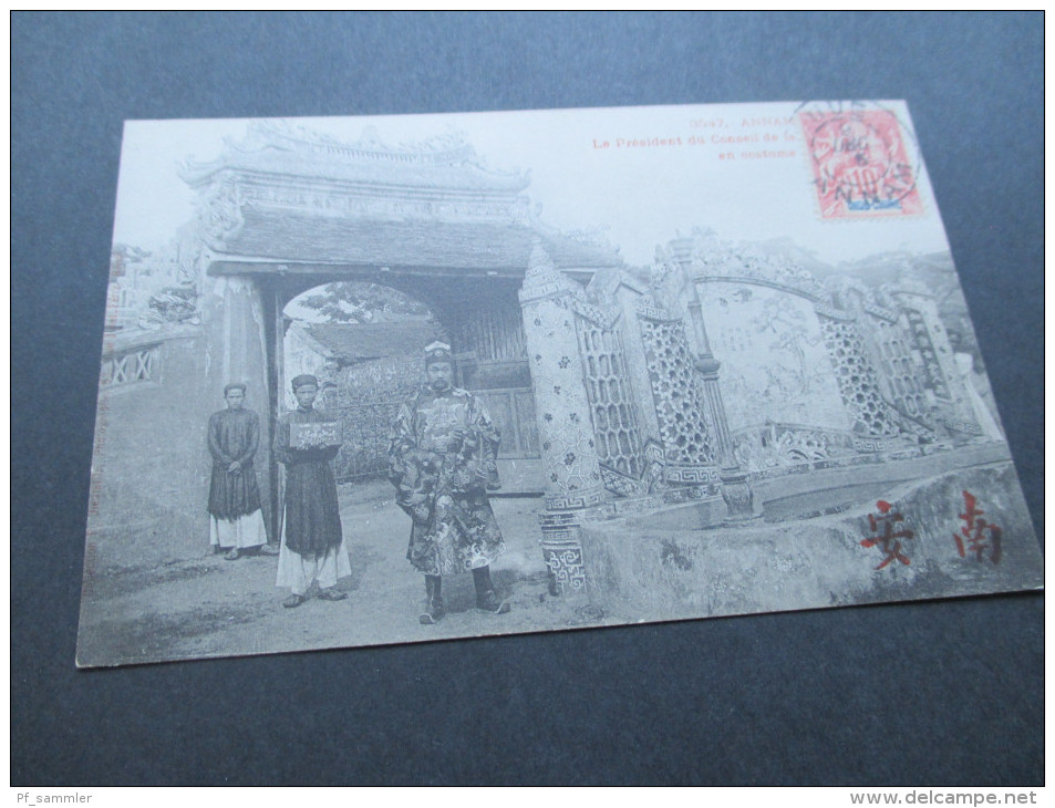 Indo Chine Franz. Indochina / Vietnam / China Annam. Le President Du Conseil En Costume. Seltene Karte! RRR!! - Storia Postale