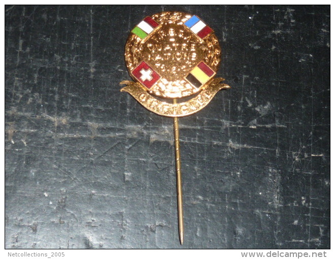 BROCHE EPINGLE - F.R.B.S.M - QUATRE NATIONS 28.06.1953 OFFICIEL - RARE AVIRON SPORT - Rowing