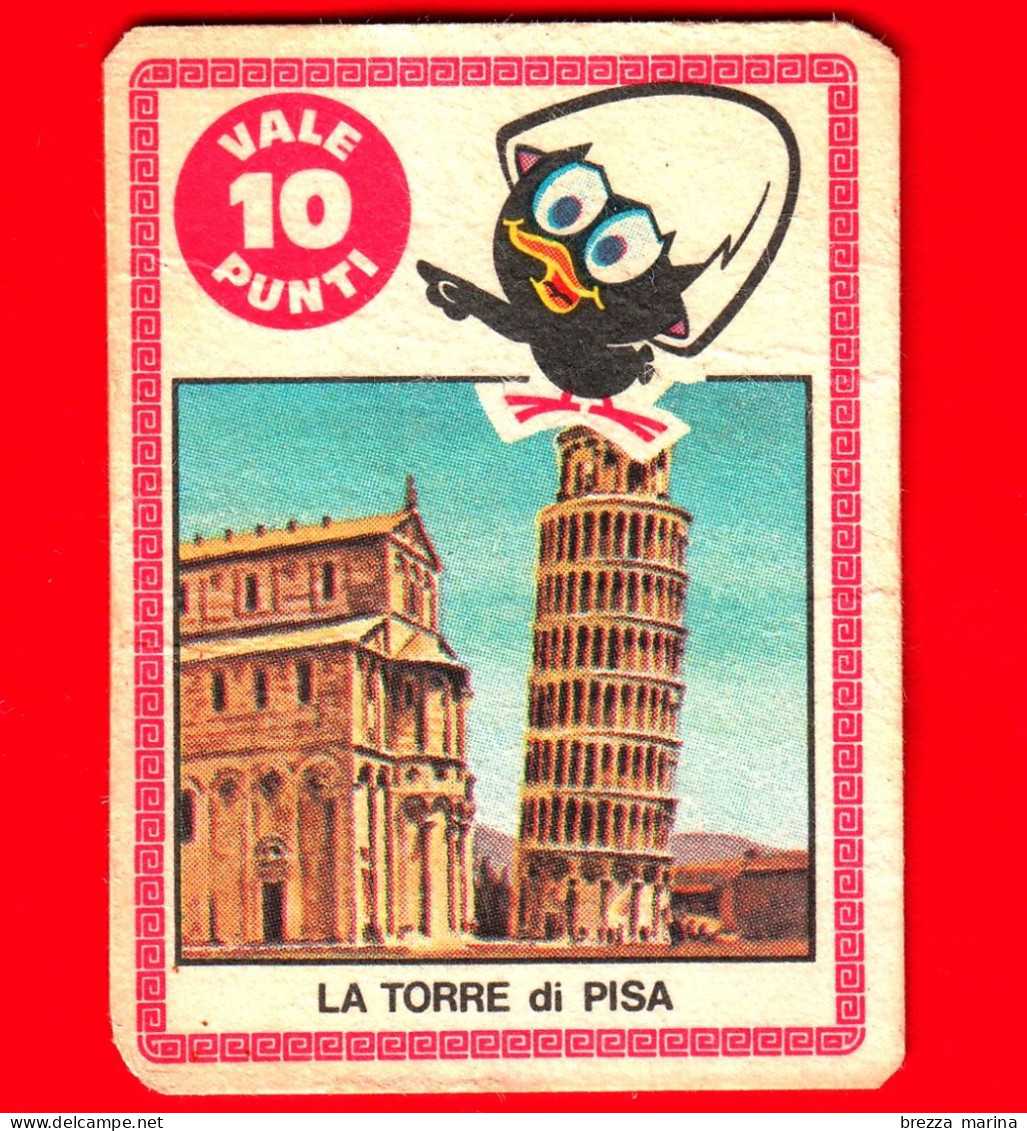 ITALIA - Usato - Anni 60 - 70 - Figurine - Mira Lanza - Calimero - La Torre Di Pisa  - Vale 10 Punti - Altri & Non Classificati