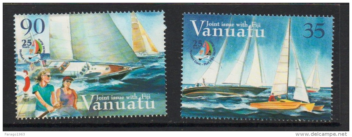 2004 Vanuatu  Sailing  Complete Set Of 4 MNH + Souvenir Sheet - Vanuatu (1980-...)