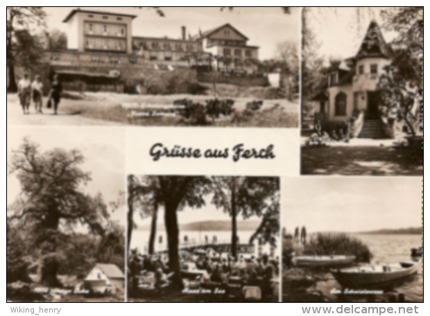 Schwielowsee Ferch - S/w Mehrbildkarte 1 - Schwielowsee