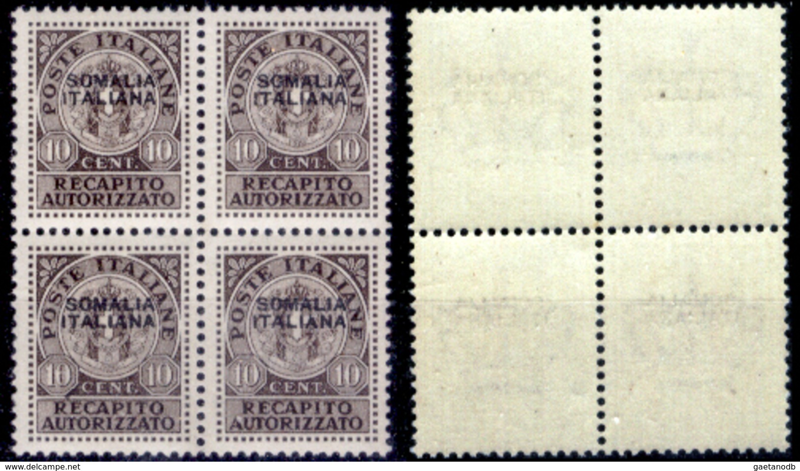 Italia-F01465 - Somalia 1939: Recapito Autorizzatn, Sassone N. 1 (++) MNH - Privo Di Difetti Occulti. - Somalia