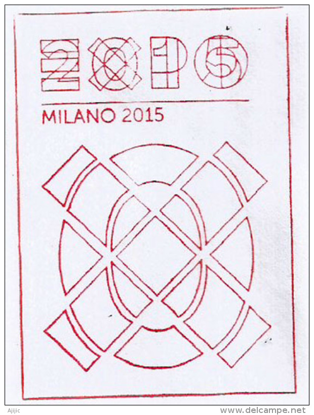 BELGIUM. UNIVERSAL EXPO MILANO 2015,  Letter From The Belgian Pavilion, With Stamps Of Belgium. - 2015 – Milan (Italy)