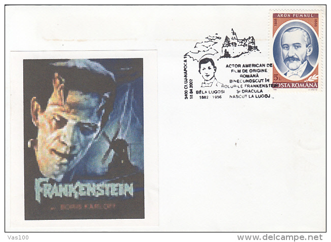 CINEMA, BELA LUGOSI- FRANKENSTEIN AND DRACULA ACTOR, SPECIAL COVER, 2002, ROMANIA - Cinema