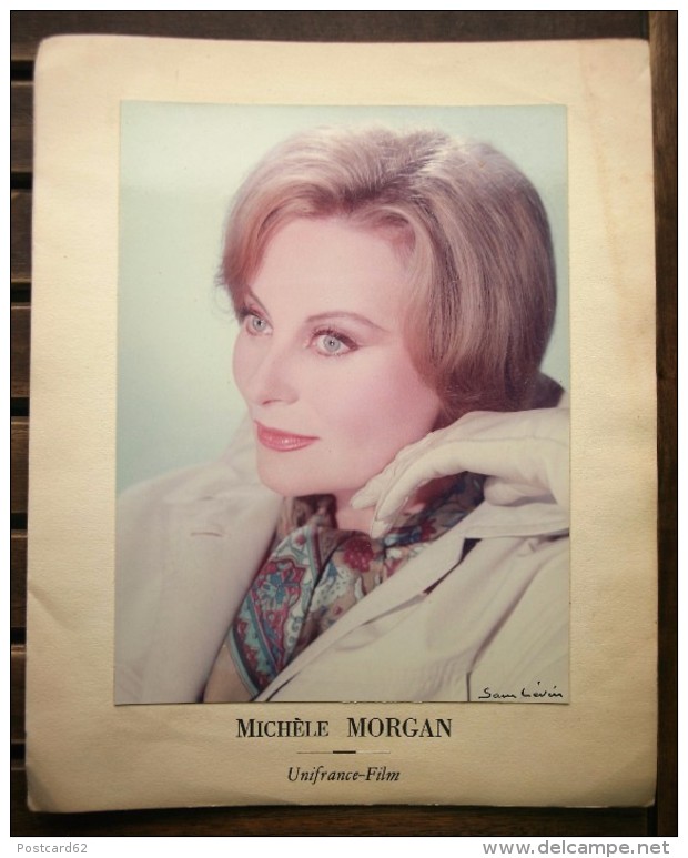 PHOTO ORIGINALE ACTRICE MICHELE MORGAN UNIFRANCE FILM PHOTOGRAPHE SAM LEVIN - NON SIGNEE - Célébrités