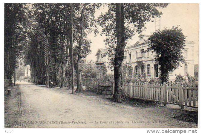 CAMBO LES BAINS - La Poste Et L' Allée Des Thermes    (90409) - Cambo-les-Bains