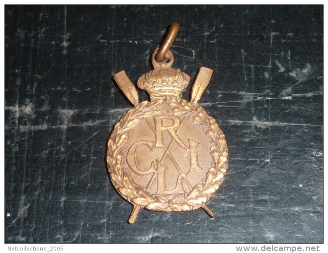 BROCHE INSIGNE - SOUVENIRS DES CHAMPIONNATS D´EUROPE LIEGE 1930 - RARE AVIRON SPORT - Aviron