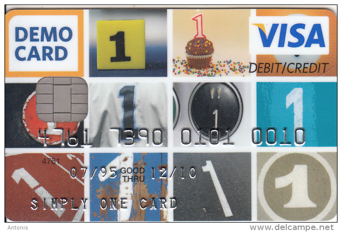 EU - Visa Europe, Oberthur Demo Card, Sample - Credit Cards (Exp. Date Min. 10 Years)