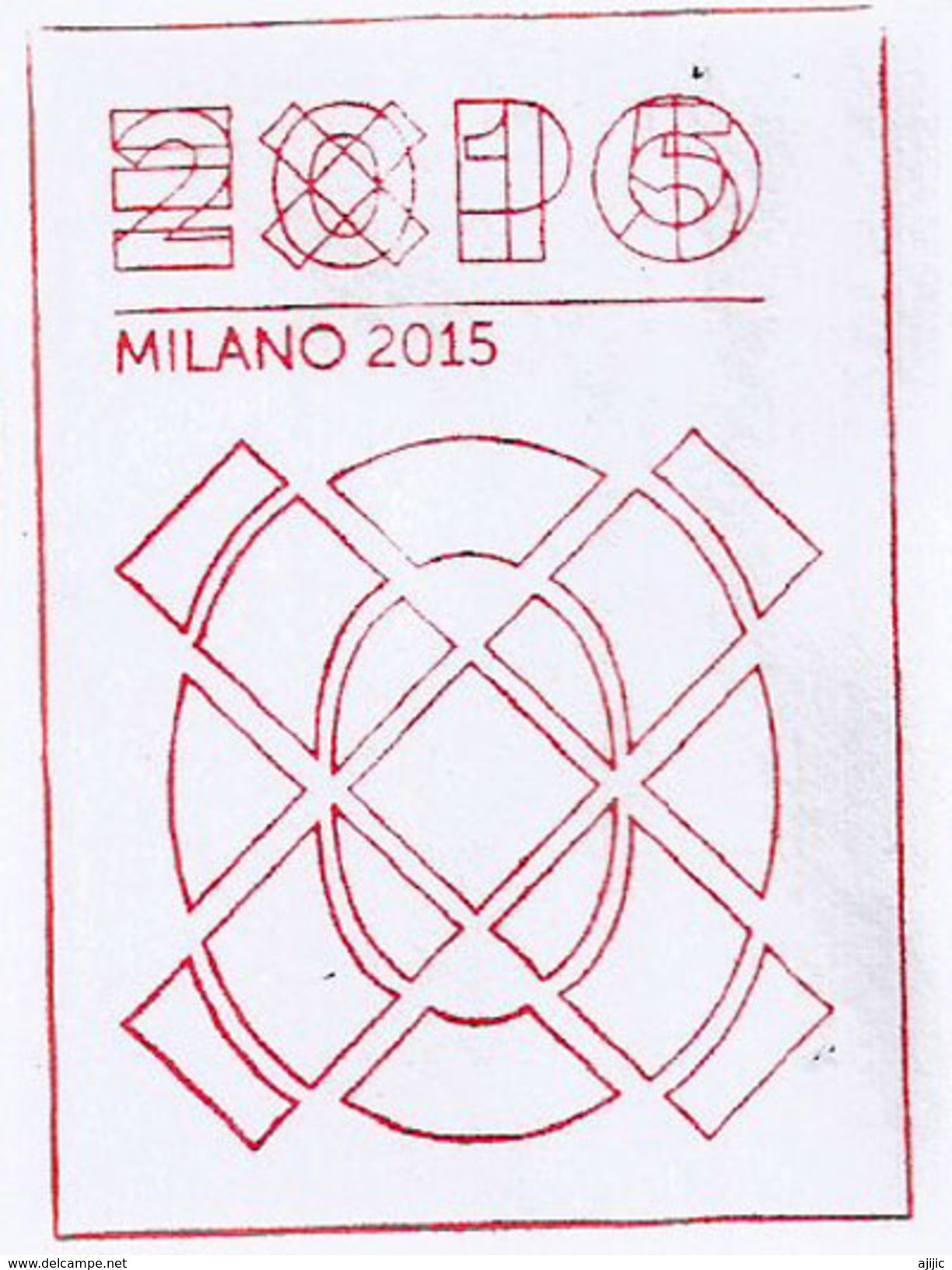 ALLEMAGNE. EXPO UNIVERSELLE MILAN 2015, Lettre Du Pavillon Allemand, Avec Timbre Allemand + Tampons Officiels - 2015 – Milaan (Italië)