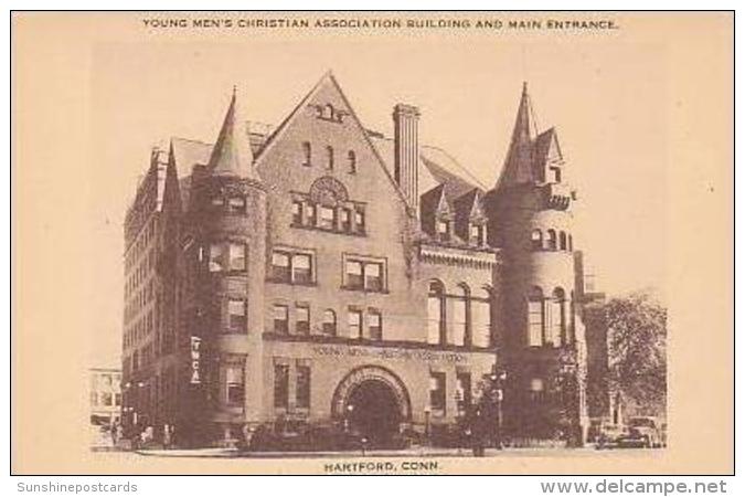 Connecticut Hartford Young Mens Christian Assicuation Building And Main Entrance Artvue - Hartford