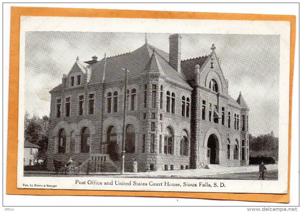 Sioux Falls SD 1905 Postcard - Sioux Falls