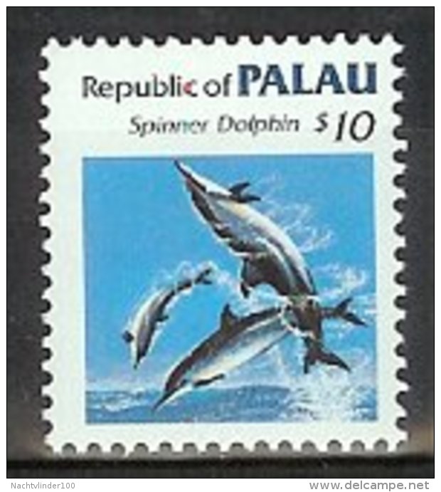 Mwe0849 FAUNA ZEEZOOGDIER DOLFIJN  DOLPHIN MAMMAL DELPHIN DAUPHIN MARINE LIFE PALAU 1986 PF/MNH - Palau