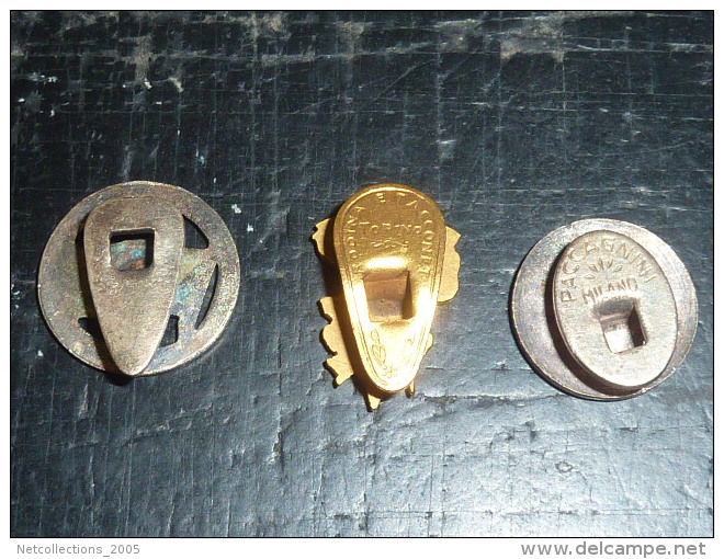 BROCHE INSIGNE ANCIENNE EN EMAIL LOT DE 3 S.C ADDA / COS / CANOTTIERI ARMIDA - Canottaggio