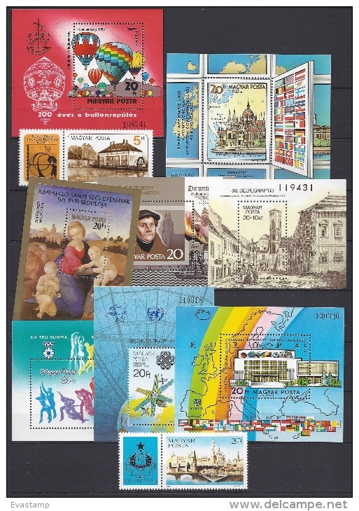 HUNGARY - 1983.Complete Year Set With Souvenir Sheets MNH!!!  79 EUR!!! - Volledig Jaar