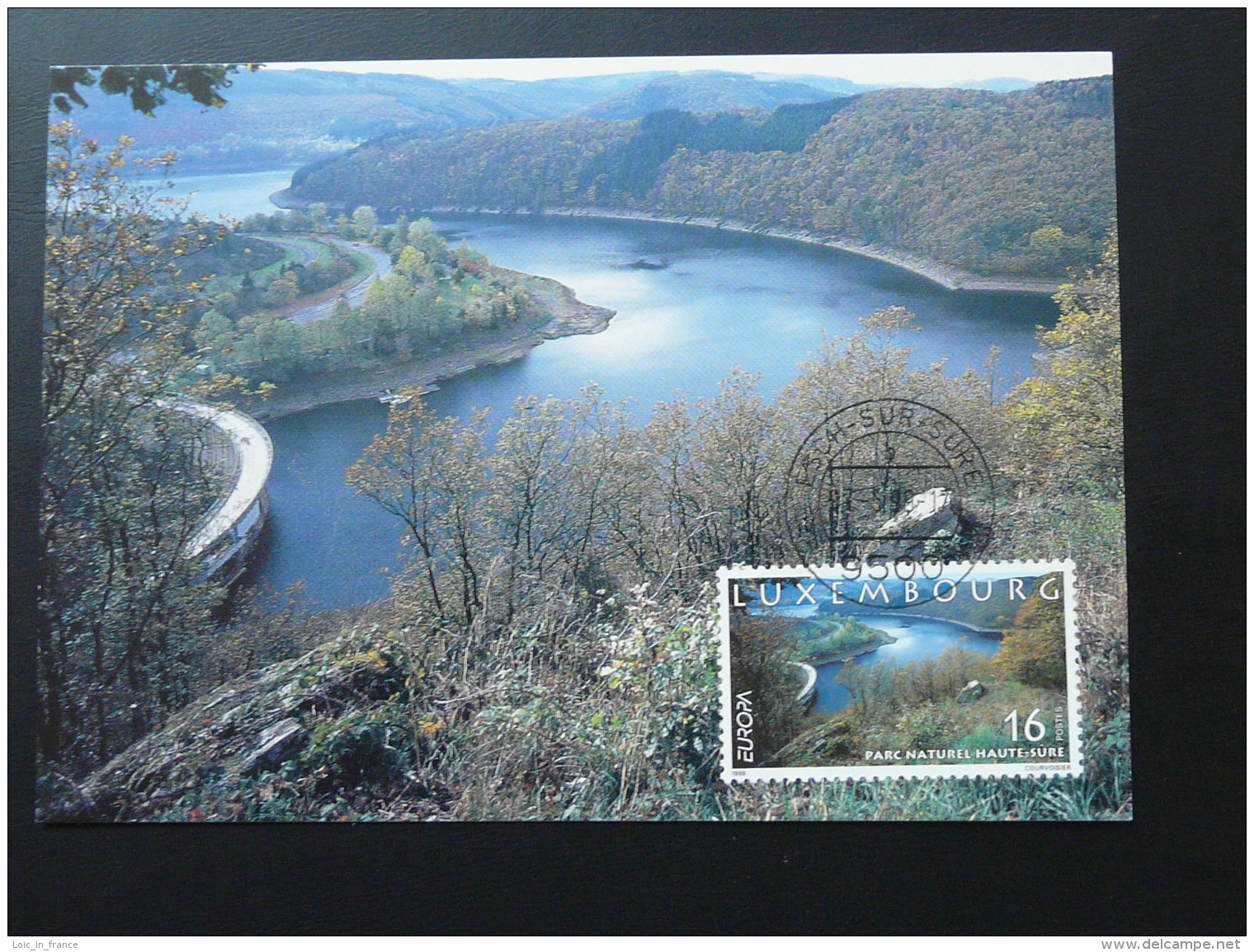 Carte Maximum Card Barrage Dam Europa Luxembourg 1999 - Cartes Maximum