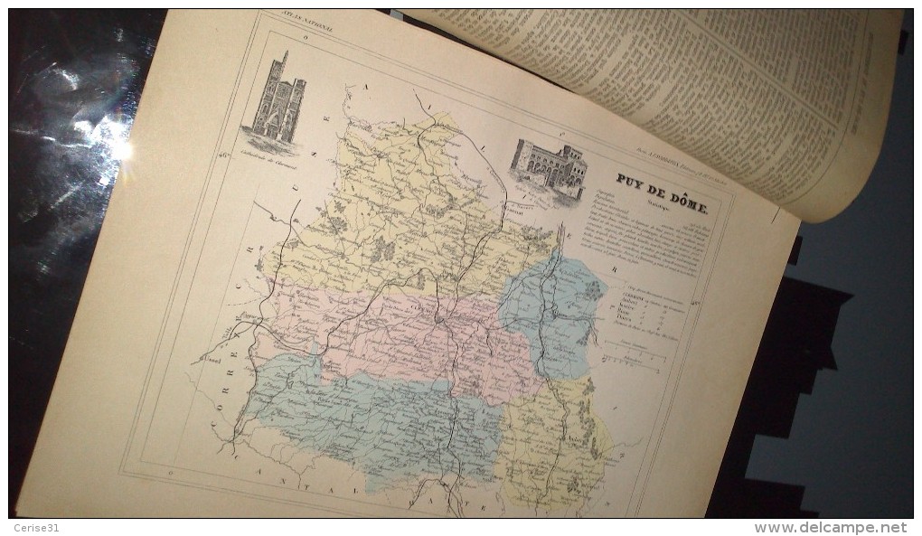 Livret Sur Le Département Du PUY DE DOME: ..........situation, Superficie, Carte, Plan, Nbre D´habitants Etc............ - Affiches