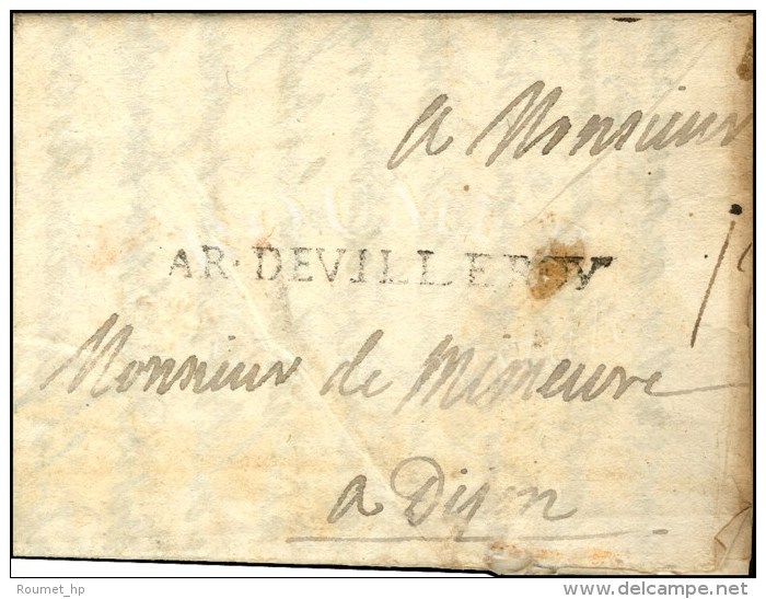 AR.DEVILLEROY Sur Lettre Avec Texte Daté Au Camp De Steinviller Le 15 Juin 1704. - TB. - RR. - Legerstempels (voor 1900)