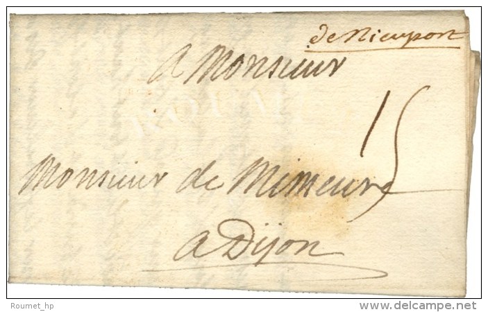 Marque Manuscrite '' De Nieuport '' Sur Lettre Avec Texte Daté Au Camp De Nieuport Le 16 Juillet 1706. - TB... - Legerstempels (voor 1900)